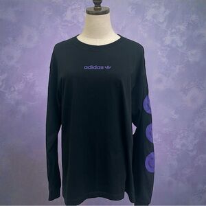 **LIKE NEW** Adidas Black Shirt with White Logo